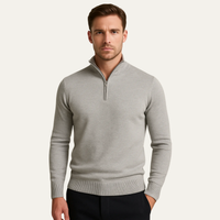 Monroe | Slim Fit Half Zip Knit Jumper