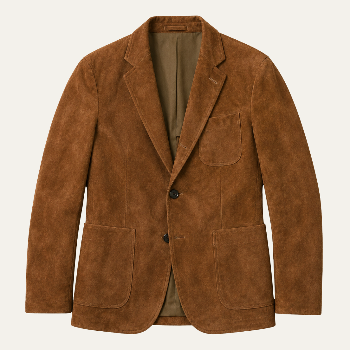 Brady Retro Faux Suede Blazer