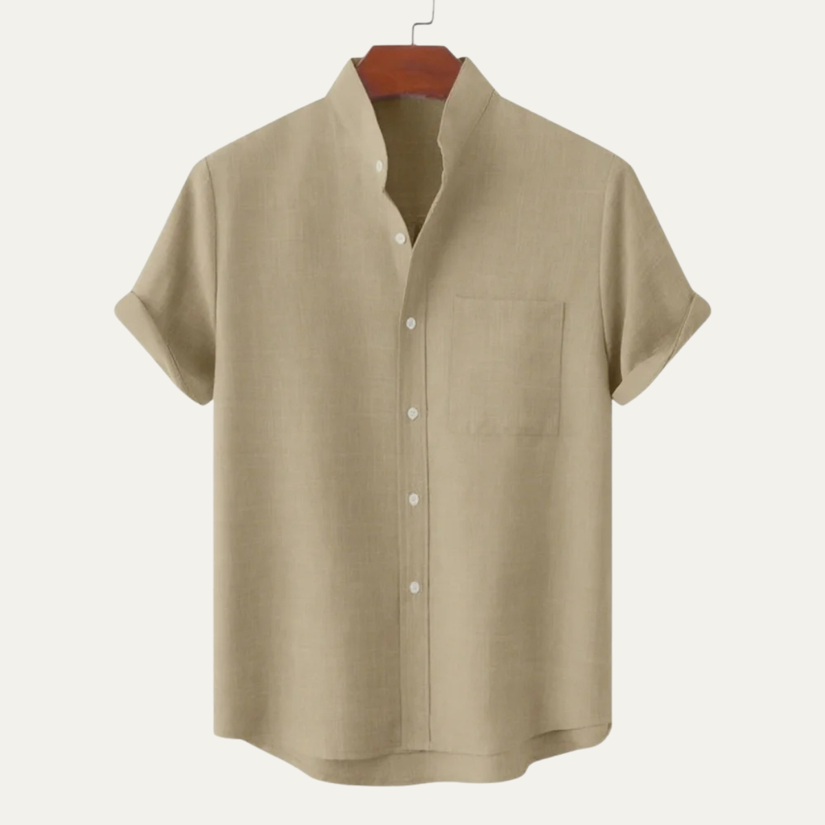 Kendrick | Solid Colour Soft Linen Button Up Shirt