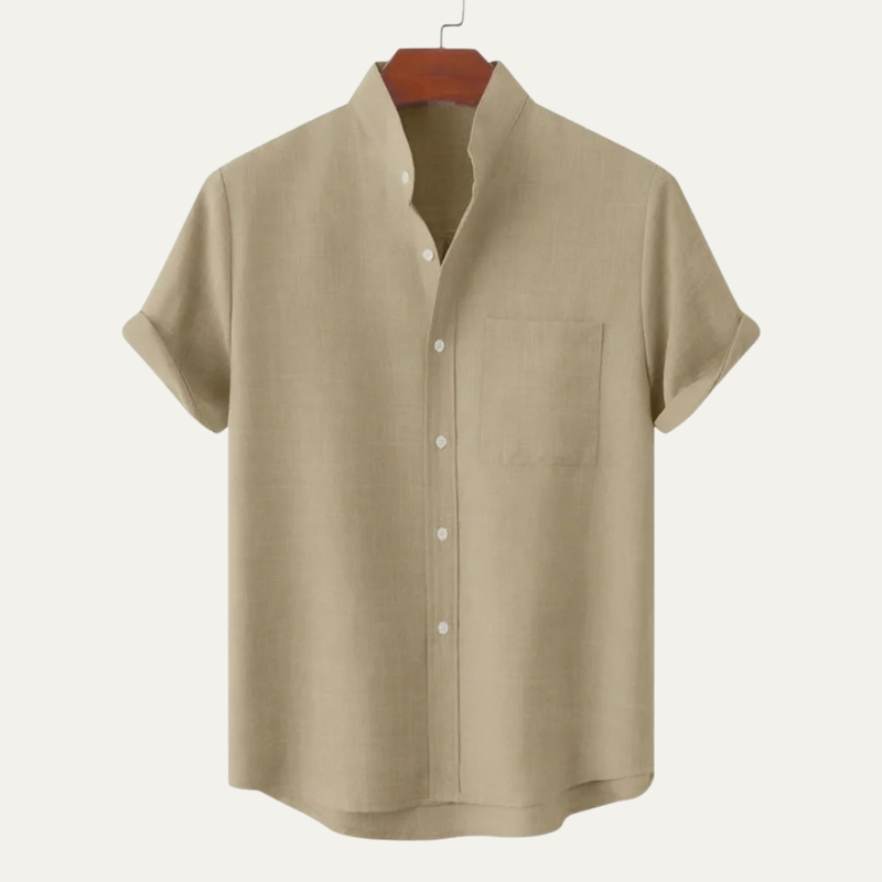 Kendrick | Solid Colour Soft Linen Button Up Shirt