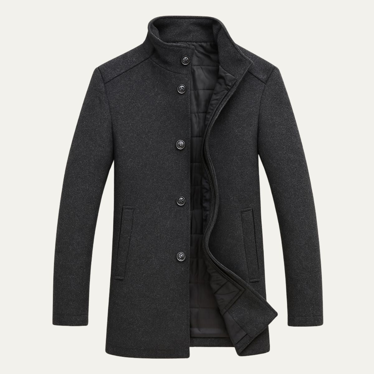 Egerton overcoat in Black