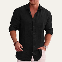 Damian | Lightweight Linen Long Sleeve Shirt