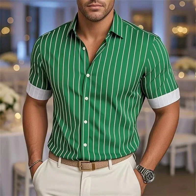 Beaumont button-up shirt in Green