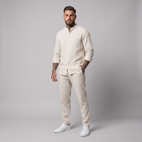 Gustav | Linen Blend Shirt and Trousers Two Piece Set