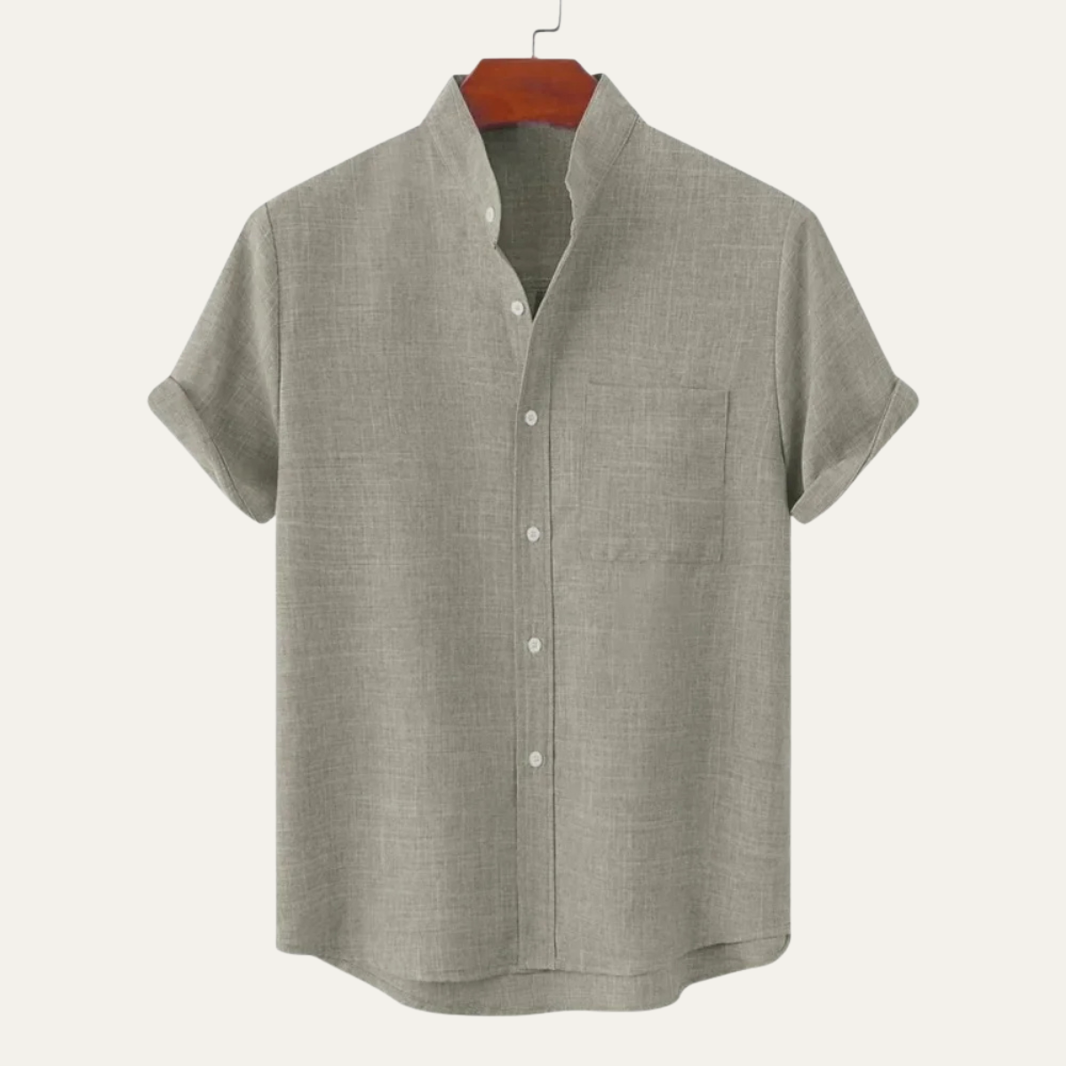 Kendrick | Solid Colour Soft Linen Button Up Shirt