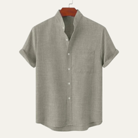 Kendrick | Solid Colour Soft Linen Button Up Shirt
