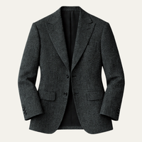 Logan | Tailored Tweed Fishbone Blazer Jacket