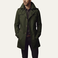 Dunstan trench coat in Green