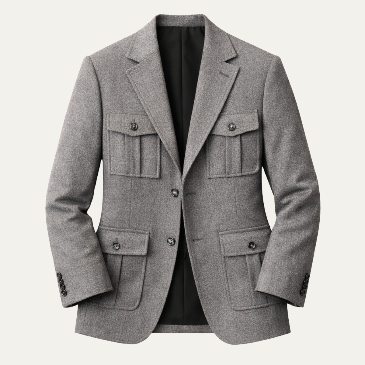 Lorenzo | Multi Pocket Tailored Tweed Blazer