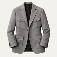 Lorenzo | Multi Pocket Tailored Tweed Blazer