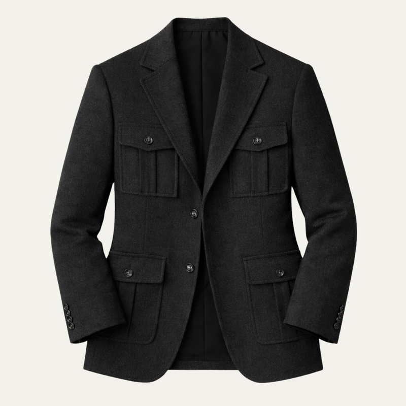 Lorenzo | Multi Pocket Tailored Tweed Blazer