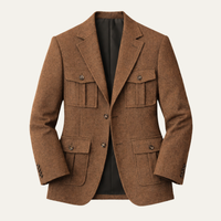 Lorenzo | Multi Pocket Tailored Tweed Blazer