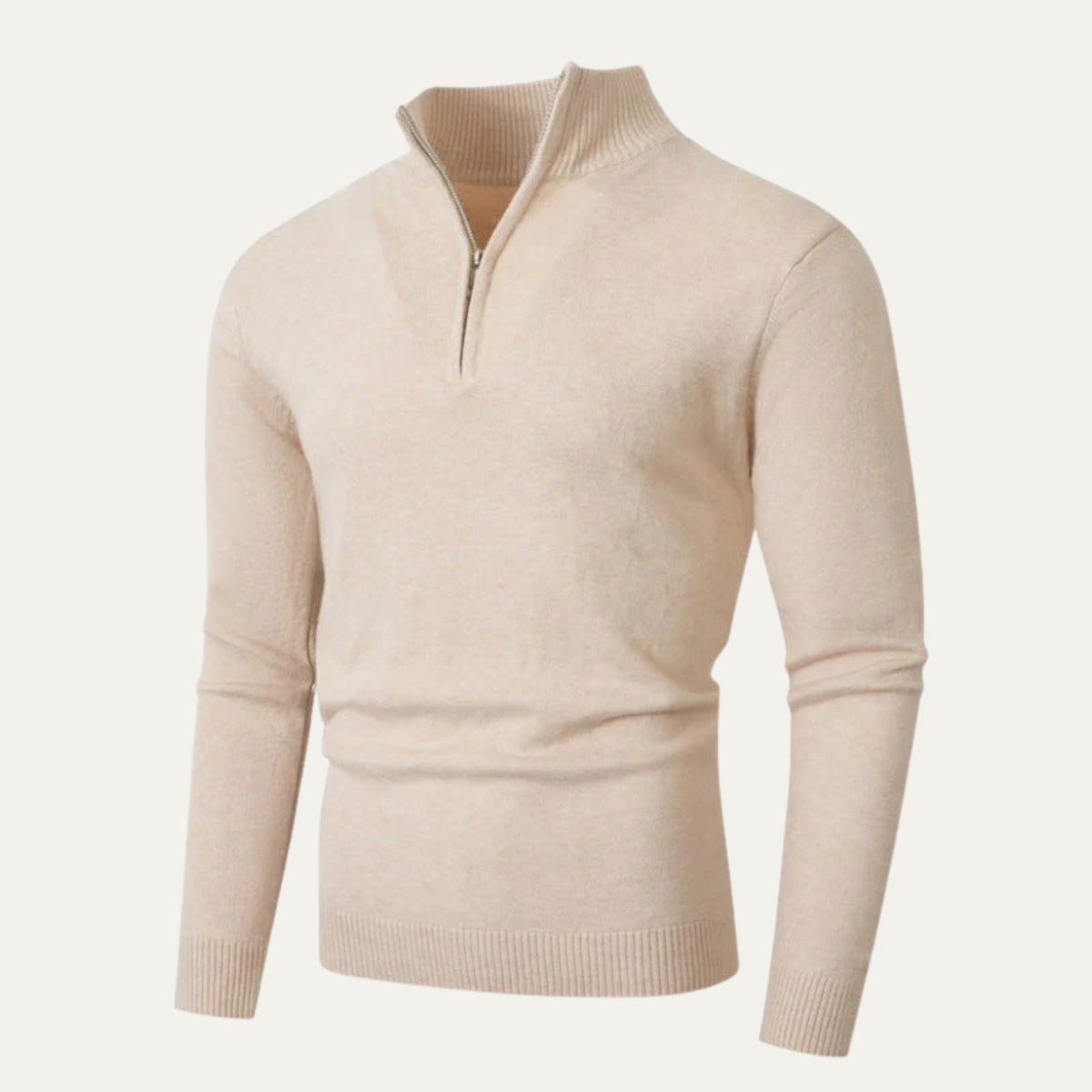 Monroe | Slim Fit Half Zip Knit Jumper