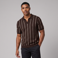 Jay | Men's Patterned Knit Polo Shirt