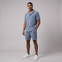 Clement | Lounge Co Ord Set, Shirt and Drawstring Shorts