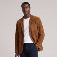 Brady | Retro Faux Suede Blazer with Pockets
