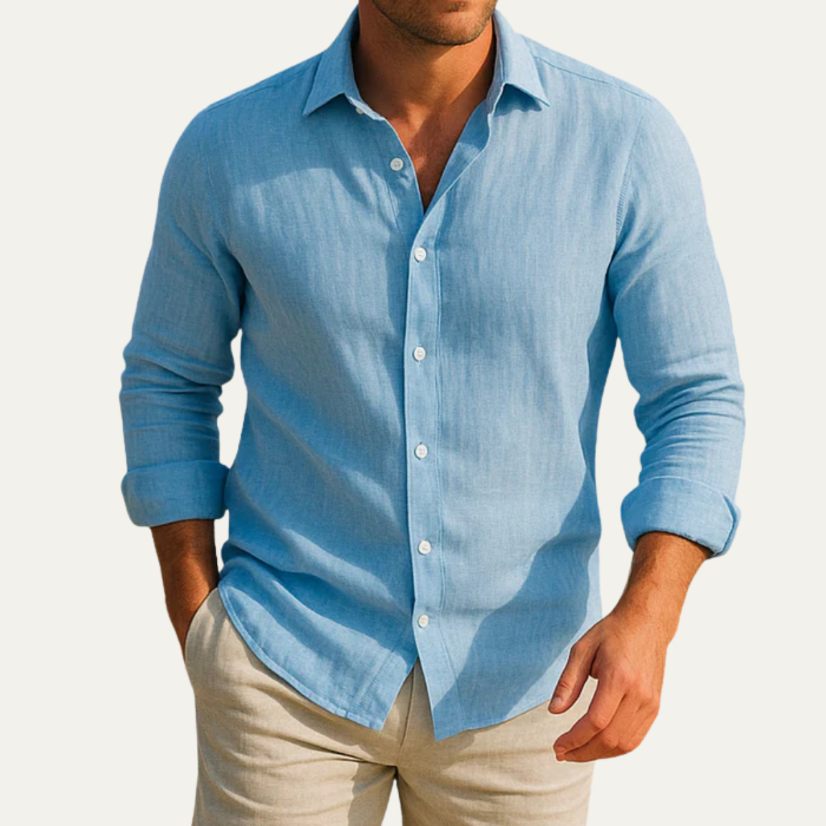 Casper polo Light Blue
