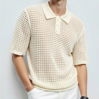 Phoenix Knitted Polo Shirt Beige