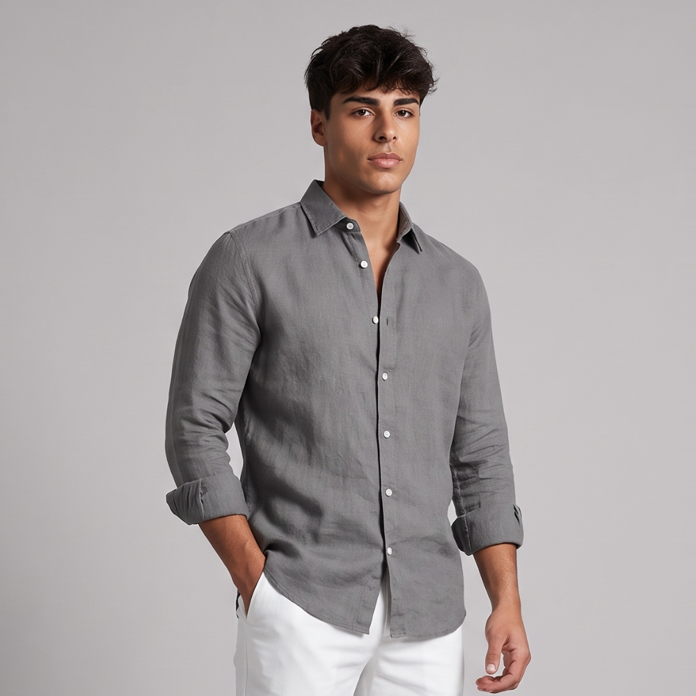 Demetrius | Relaxed Button Up Linen Summer Shirt