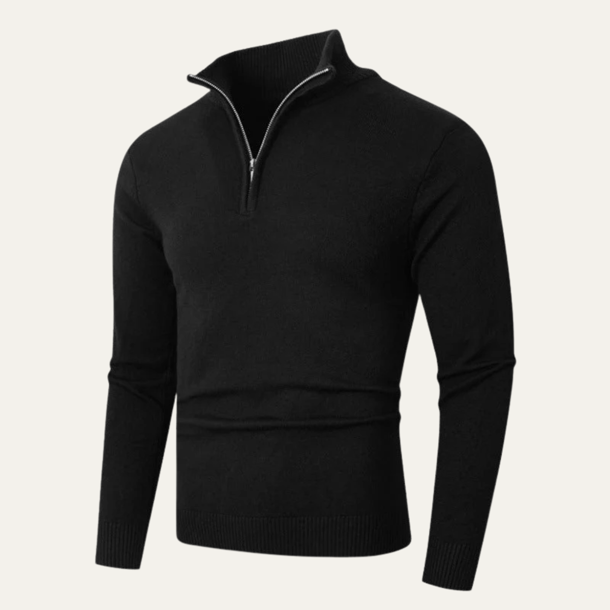 Monroe | Slim Fit Half Zip Knit Jumper