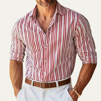 Vaughn striped shirt in Red
