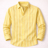 Vaughn striped shirt styling detail