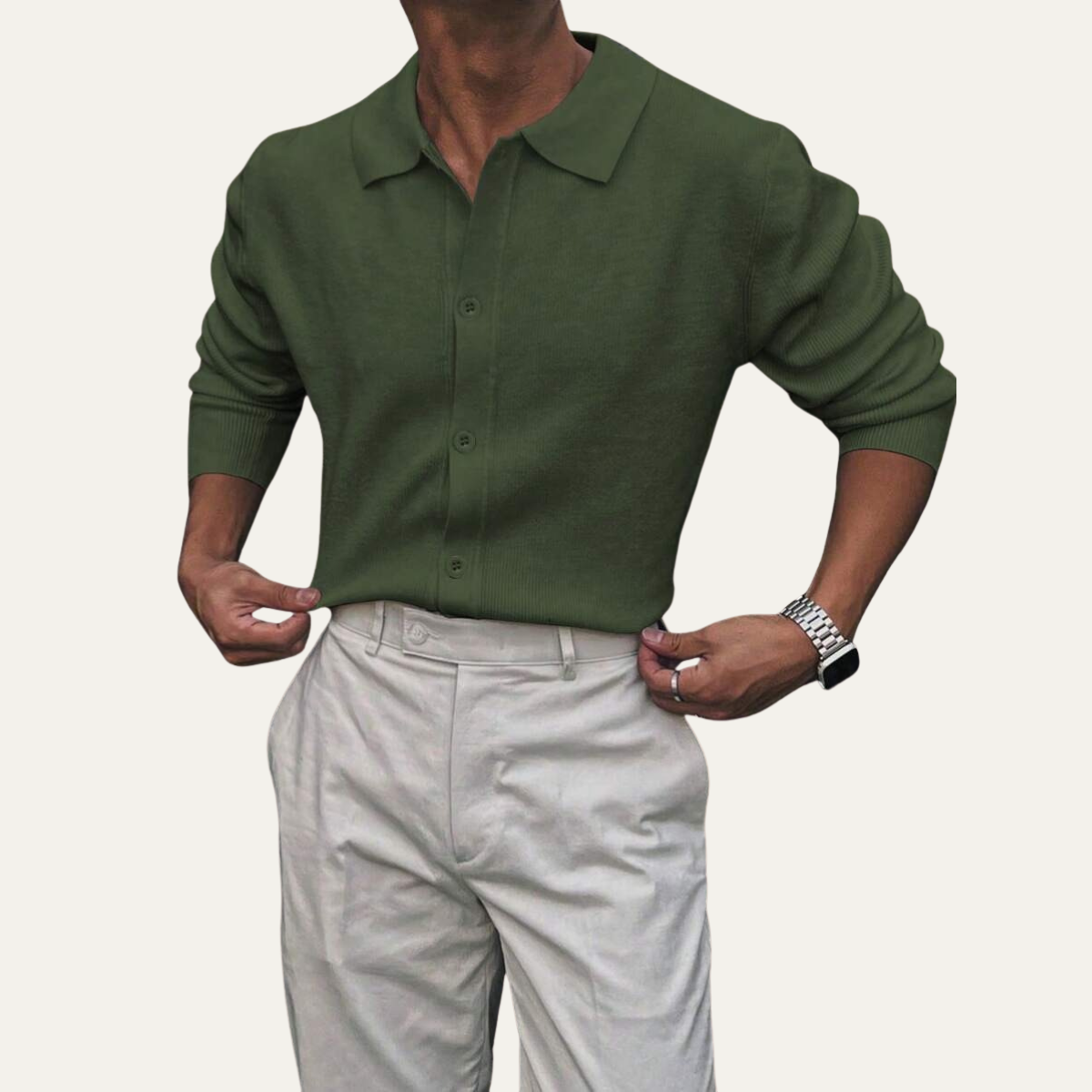Keegan polo detail