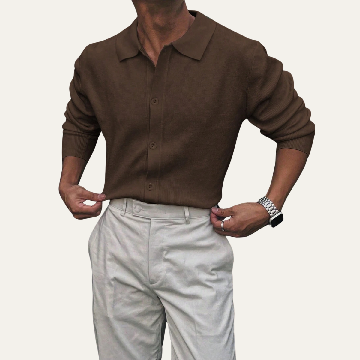 Keegan polo detail
