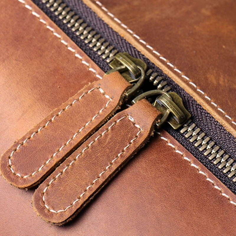 Edric | Genuine Leather Weekend Travel Duffle Bag for Men