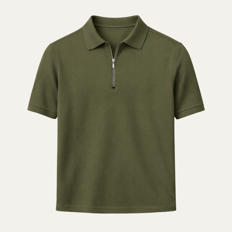 Cash Men's Zip Polo Shirt