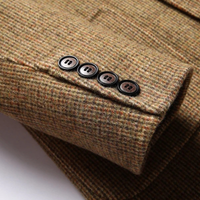 Magnus | Classic Tweed Texture Single Breasted Blazer