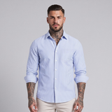 Carter | Men's Smart Casual Striped Long Sleeve Shirt