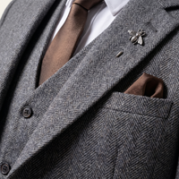 Cavendish suit tweed texture detail