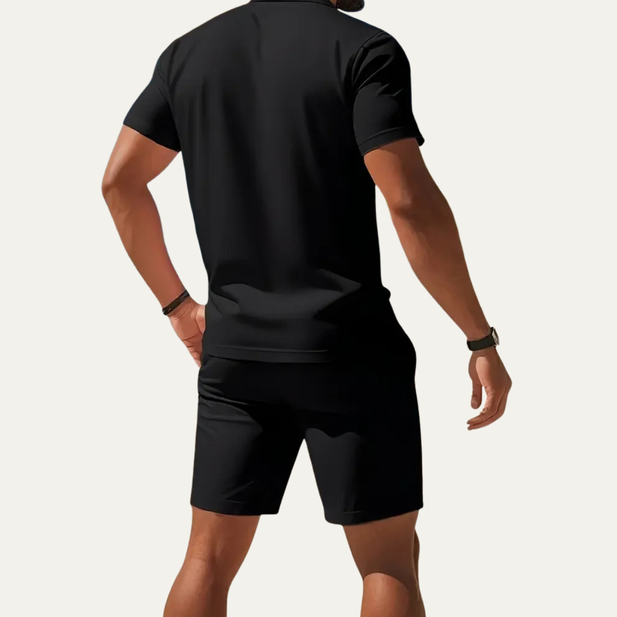 Cyrus | Summer Polo Shirt and Shorts Two Piece Set