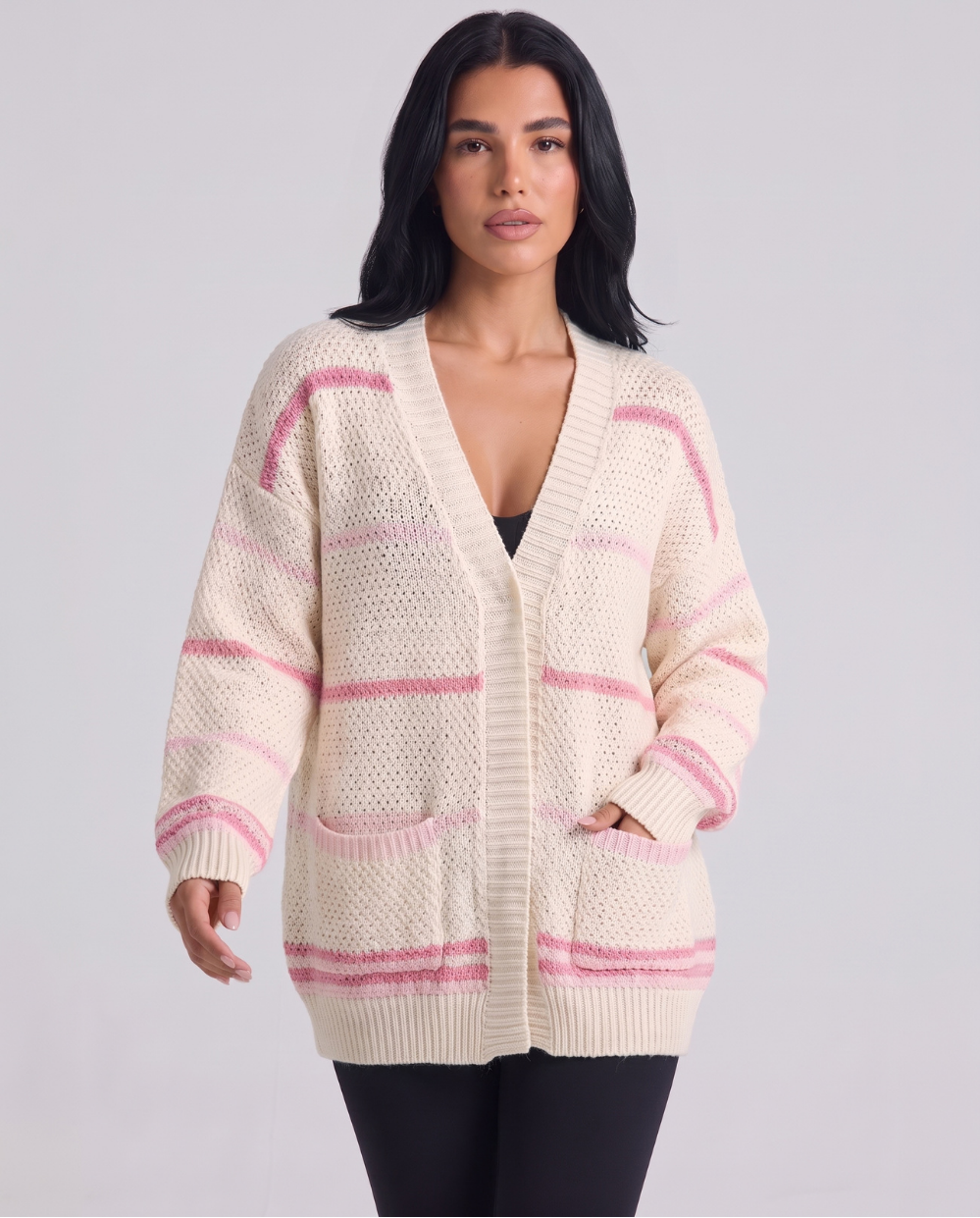 Hedwig | Women's Oversized Striped Cardigan