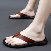 Kirk | Leather Thong Summer Flip Flops