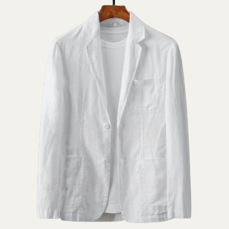 Maximilian summer linen blazer