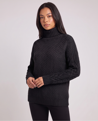 Ligeia | Women's Turtleneck Textured Knit Jumper