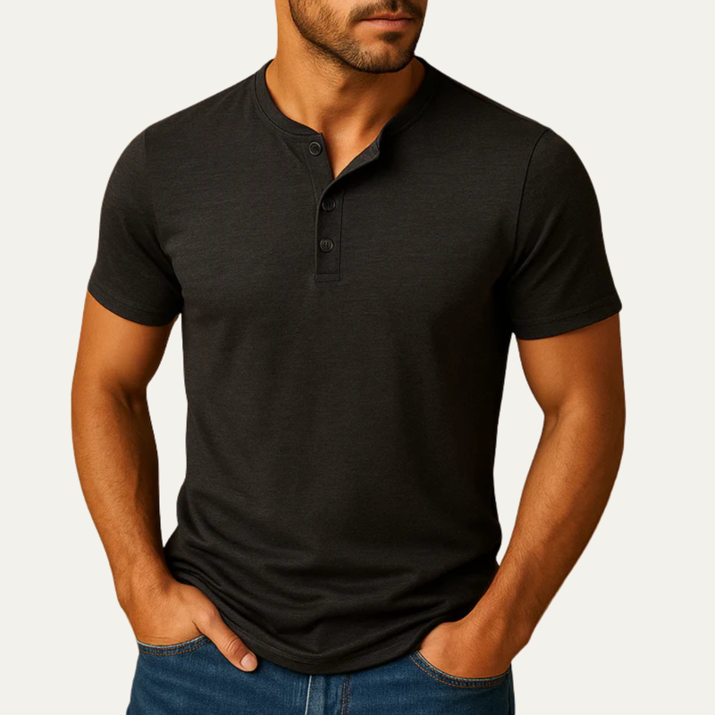 Drew polo in Black
