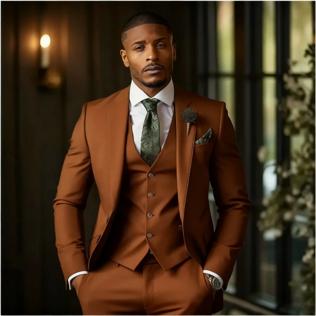 Osborne | Men's Elegant Three-Piece Jacket, Gilet and Trousers Suit
