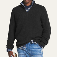 Mortimer knitted jumper Black