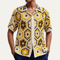 Emerson | Casual Crochet Knit Polo Shirt