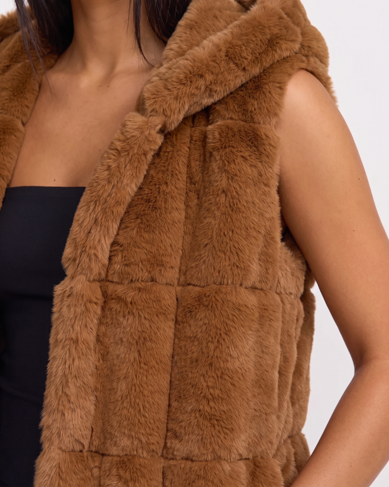 Marguerite | Hooded Quilted Longline Vest
