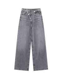 Adeline | Wide Leg Crossover Jeans