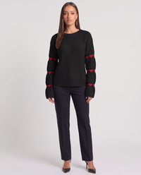 Imelda | Women's Long Sleeve Crew Neck Jumper Ribbed Knit