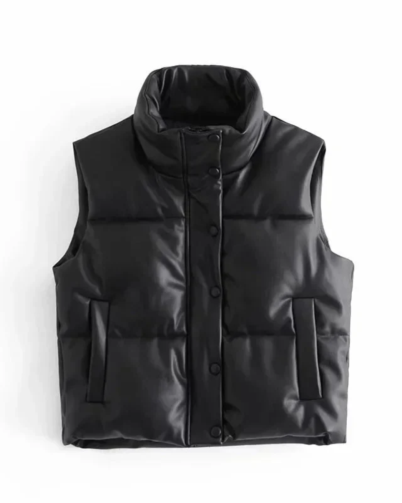 Georgiana | Quilted Sleeveless Puffer Vest