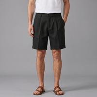 Frank | Lightweight Folded Hem Linen Shorts