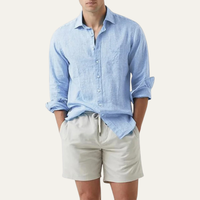 Declan linen shirt Sky Blue