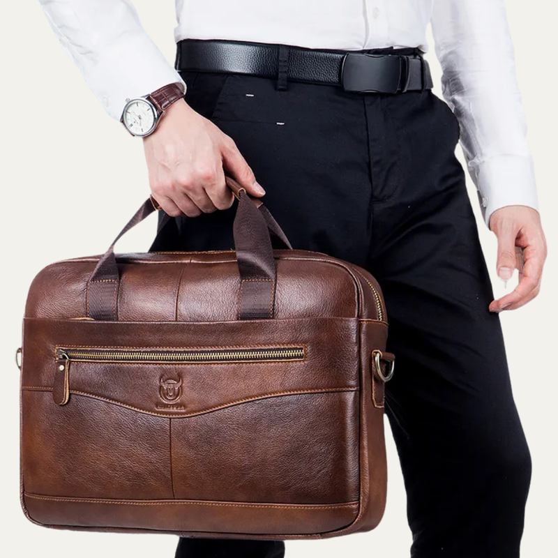 Eddie | Genuine Leather Business Messenger Shoulder Bag for Men
