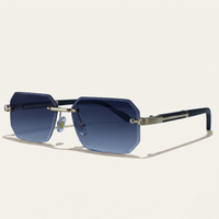 George | Vintage Rimless Sunglasses with UV Protection